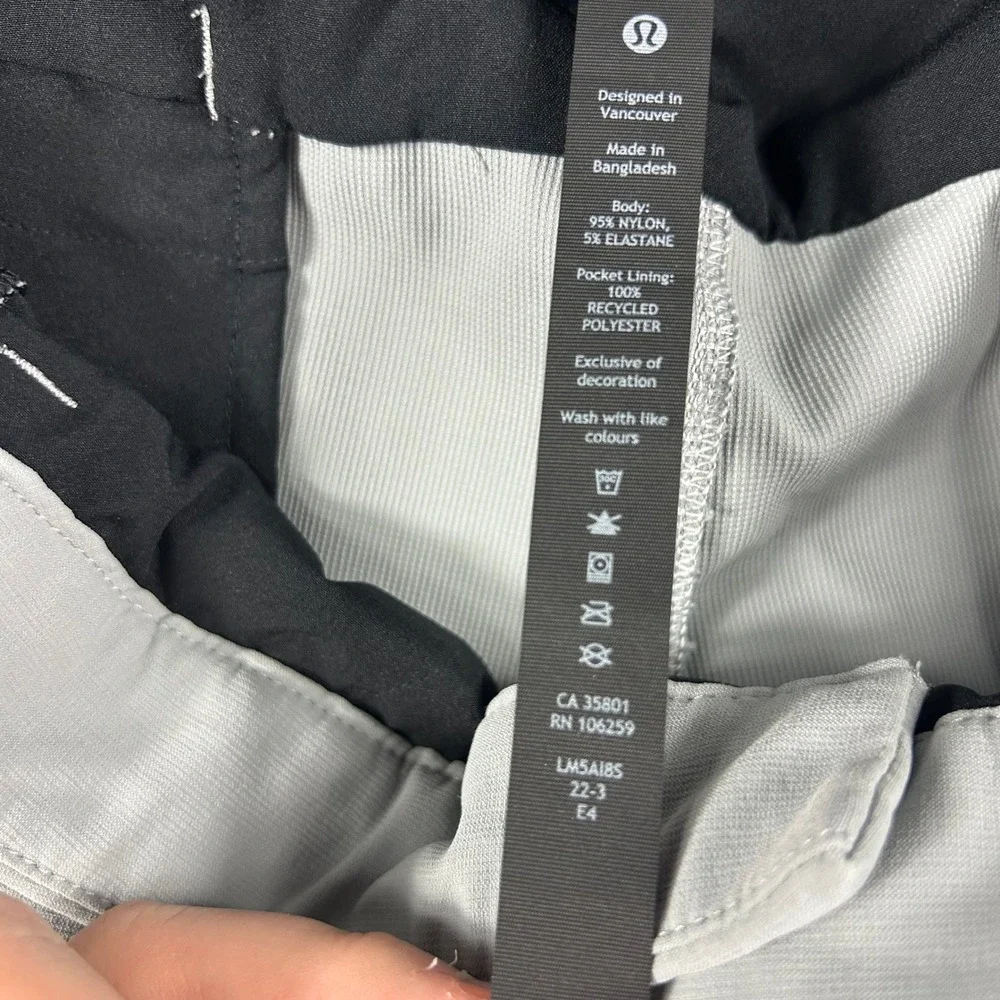 Lululemon Commission Golf Pants Mens‎ 38 Grey Stretch LM5AI8S Tapered Classic